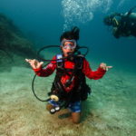 Children diving in the Catalinas Islands in Costa Rica
