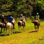 Horseback riding at Hacienda Guachipelin full day adrenaline tour
